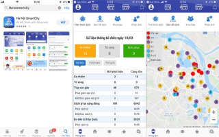Người dân có thể đăng ký test nhanh Covid-19 qua ứng dụng Hà Nội Smart City