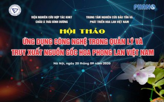 Ứng dụng công nghệ trong quản lý và truy xuất nguồn gốc hoa phong lan Việt Nam