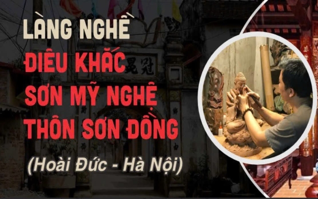 Làng nghề điêu khắc sơn mỹ nghệ thôn Sơn Đồng