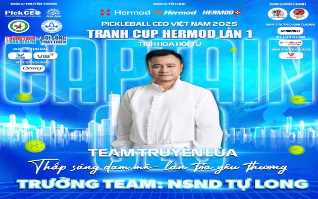 Lộ diện 8 thuyền trưởng tiên phong của giải Pickleball CEO Việt Nam 2025 - Tranh cúp Hermod lần I