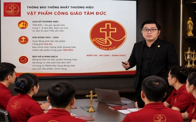 Vật phẩm Công giáo Tâm Đức công bố quyền sở hữu trí tuệ, khẳng định vị thế thương hiệu chính hãng
