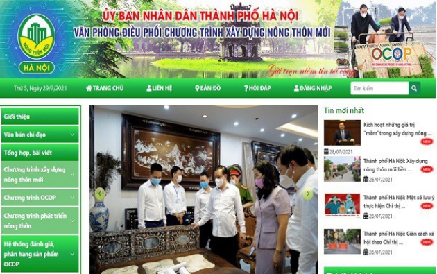 Trang thông tin chuyên sâu về nông nghiệp, phát triển nông thôn, sản phẩm OCOP, nông thôn mới của Hà Nội